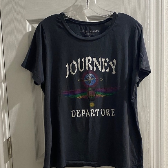 Journey Departure Black Graphic Tee - Picture 1 of 3